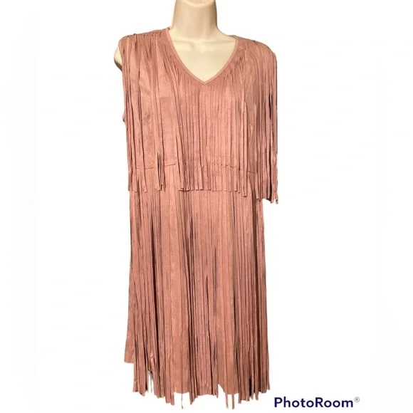 Vegan suede fringe dress ON SALE🎊🎉🥳 - Picture 7 of 7